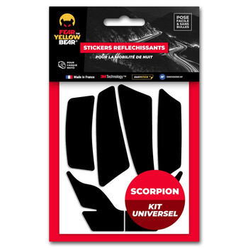 Stickers réfléchissants Scorpion Exo™ - Kit universel Fear The Yellow Bear