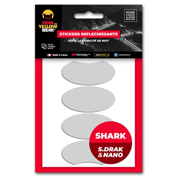 Stickers réfléchissants Shark Street Drak / Nano™ Fear The Yellow Bear