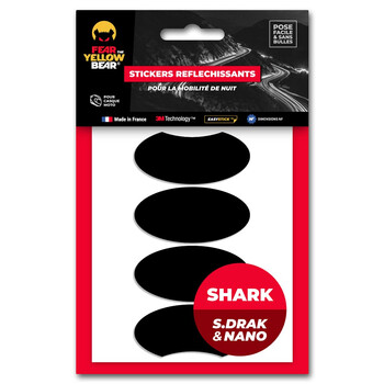 Stickers réfléchissants Shark Street Drak / Nano™ Fear The Yellow Bear