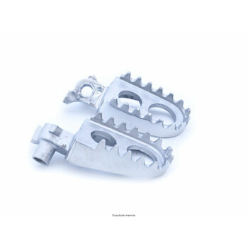  Repose-pieds de moto 1 paire de pièces de moto en aluminium CNC  8mm pédales universelles repliées repose-pieds repose-pieds pour motos  cyclomoteurs, Karts, Scooters, vélo