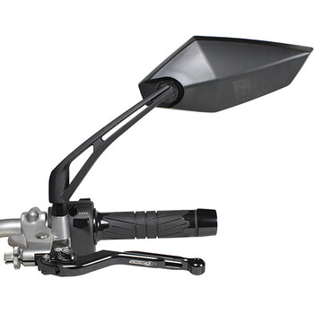 Adaptateur Vis Rétroviseur Moto XPEX - Lot De 2 Pièces - Filetage M10 Droit Vers Gauche/droit - En Aluminium Anodisé Noir