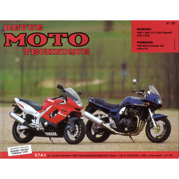 RMT 105.2 SUZUKI GSF1 200/1200S (96 à 2000) et YAMAHA YZF600R THUNDER (96 à 97) Etai