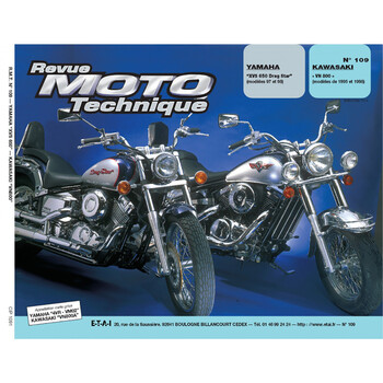 RMT 109.1 YAMAHA XVS 650 (1997 à 1998) et KAWASAKI VN 800 (1995 à 1998) Etai