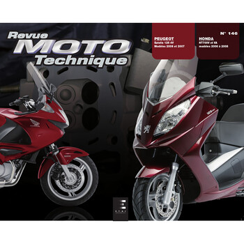 RMT 146.1 PEUGEOT SATELIS 125 4V (2006 à 2007) et HONDA NT 700 (2006 à 2008) Etai