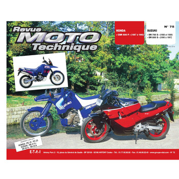 RMT 75.3 SUZUKI 750 - 800 (1988 à 1997) et HONDA CBR 600 (1987 à 1990) Etai