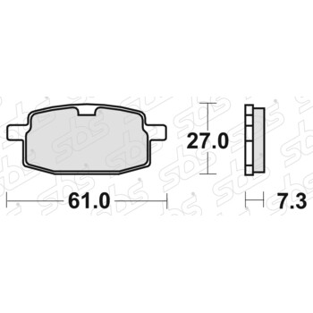 Plaquettes de frein 111 HF SBS
