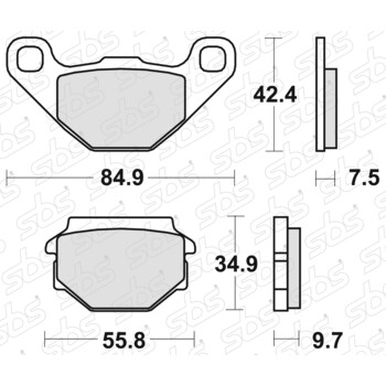 Plaquettes de frein 118 HF SBS