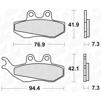 Plaquettes de frein 120 HF SBS