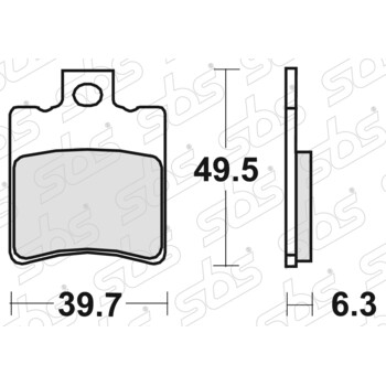 Plaquettes de frein 123 HF SBS