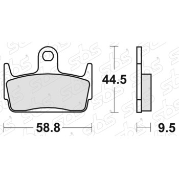 Plaquettes de frein 129 HF SBS
