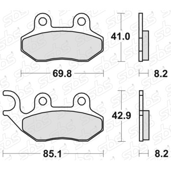 Plaquettes de frein 140 CT SBS