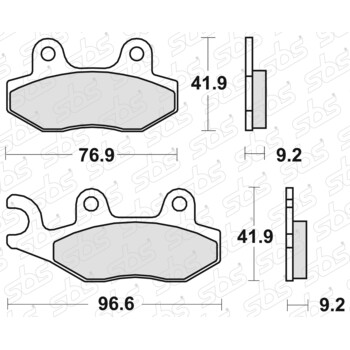 Plaquettes de frein 163 CT SBS