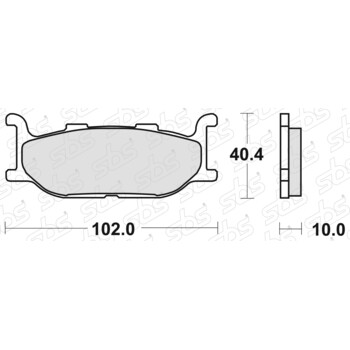 Plaquettes de frein 170 MS SBS