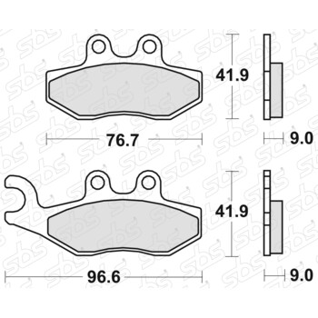 Plaquettes de frein 177 CT SBS