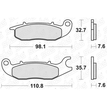 Plaquettes de frein 180 HF SBS