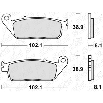 Plaquettes de frein 183 MS SBS