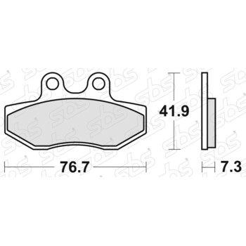 Plaquettes de frein 186 HF SBS