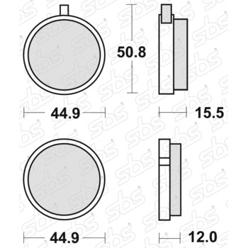 Plaquettes de frein 500 HF SBS