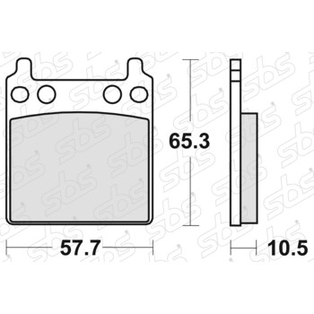 Plaquettes de frein 509 HF SBS