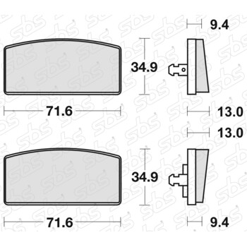 Plaquettes de frein 520 HF SBS