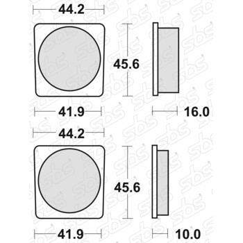 Plaquettes de frein 522 HF SBS