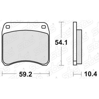 Plaquettes de frein 523 HF SBS