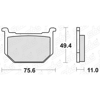 Plaquettes de frein 533 HF SBS