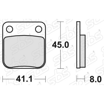 Plaquettes de frein 536 HF SBS