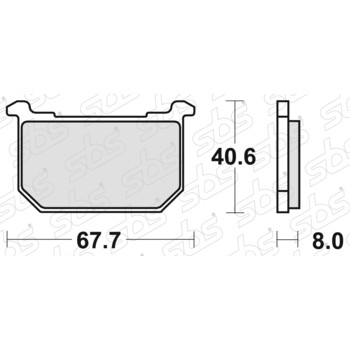 Plaquettes de frein 539 HF SBS