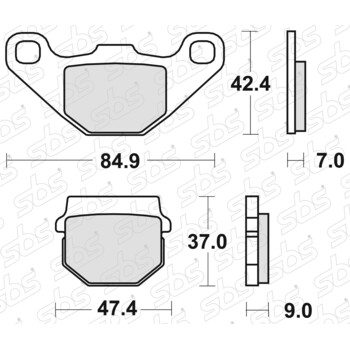 Plaquettes de frein 544 RSI SBS