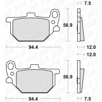 Plaquettes de frein 545 HF SBS