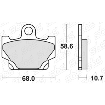 Plaquettes de frein 550 HF SBS