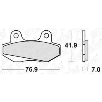 Plaquettes de frein 551 HF SBS