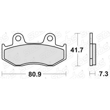 Plaquettes de frein 558 SI SBS