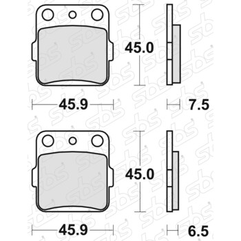 Plaquettes de frein 562 HF SBS