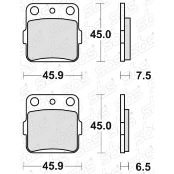 Plaquettes de frein 562 HF SBS