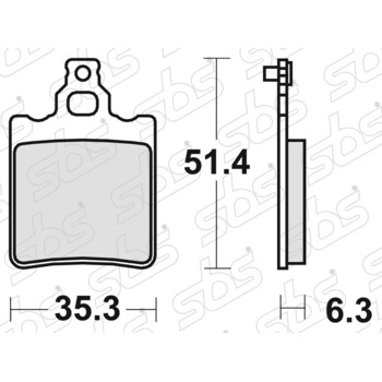 Plaquettes de frein 574 SI SBS