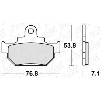 Plaquettes de frein 581 HF SBS