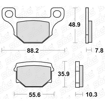 Plaquettes de frein 585 HF SBS