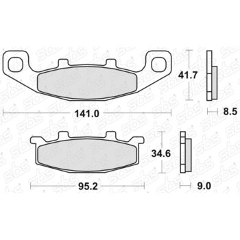 Plaquettes de frein 597 LS SBS