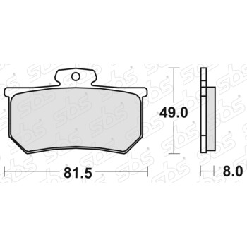 Plaquettes de frein 599 RS SBS