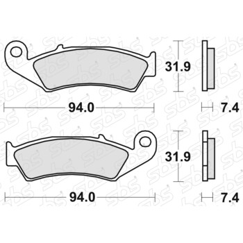 Plaquettes de frein 603 HF SBS