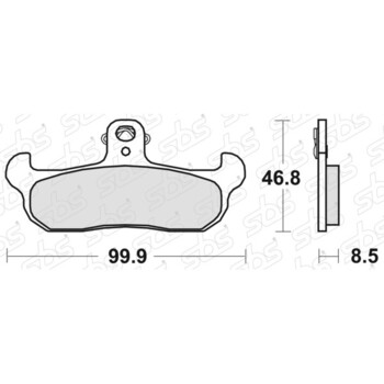 Plaquettes de frein 608 SI SBS