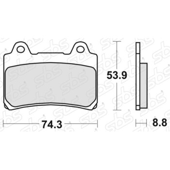 Plaquettes de frein 613 HS SBS
