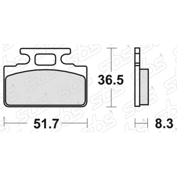 Plaquettes de frein 618 HF SBS