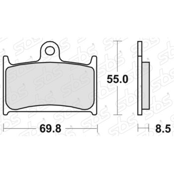 Plaquettes de frein 624 HF SBS