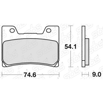 Plaquettes de frein 645 HF SBS