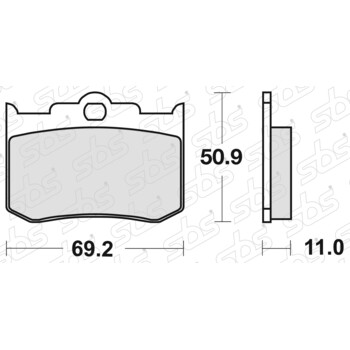 Plaquettes de frein 662 HF SBS