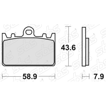 Plaquettes de frein 666 HF SBS