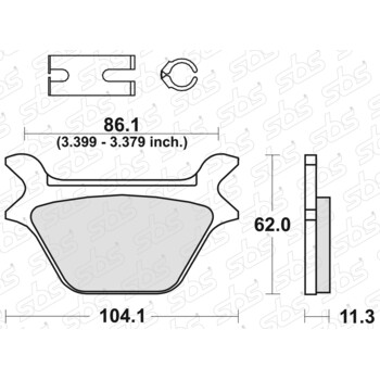 Plaquettes de frein 669 H.LS SBS